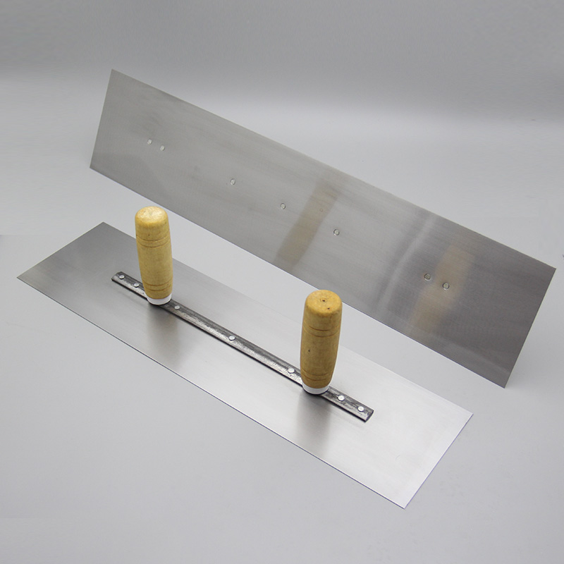 双手柄抹子刮腻子刮板泥瓦工批灰刀批墙硅藻泥工具大铁板抹泥刀