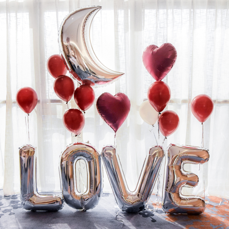浪漫月亮LOVE字母鋁膜氣球結婚用品婚房裝飾求婚表白布置裝飾氣球在類目 節慶用品/禮品, 氣球/飄空氣球, 飄空氣球中 - 來自Buy2taobao.com提供專業的淘寶代購服務