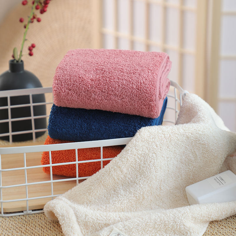 日本进口airkaol浅野毛巾纯棉洗脸家用吸水浅捻毛巾柔软2条装