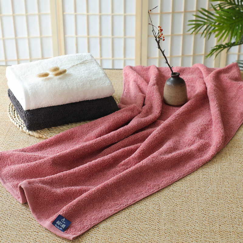 日本进口浅野毛巾银线系列浴巾女蓬松柔软吸水不易掉毛60x100cm