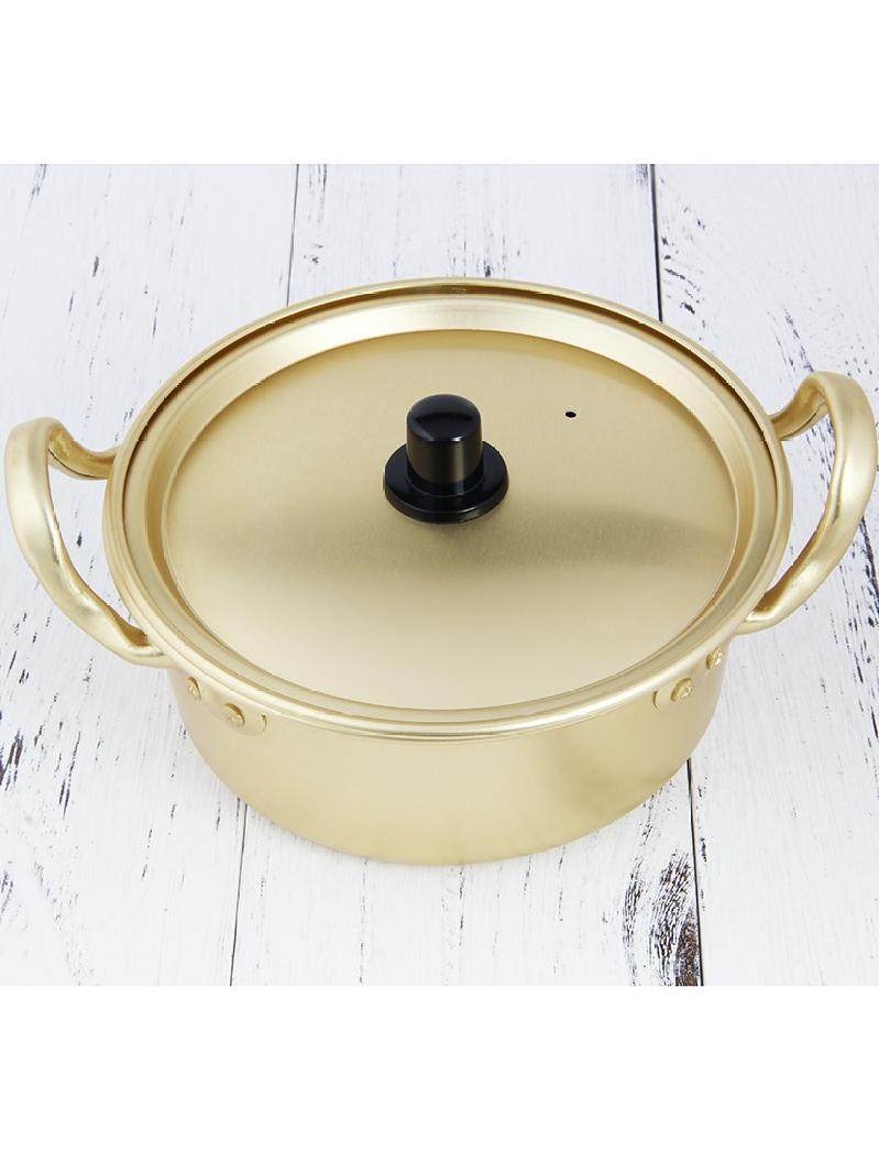 热销煮方便面的小锅_黄铝锅 煮金色锅锅 韩式面锅 小锅 大酱汤锅