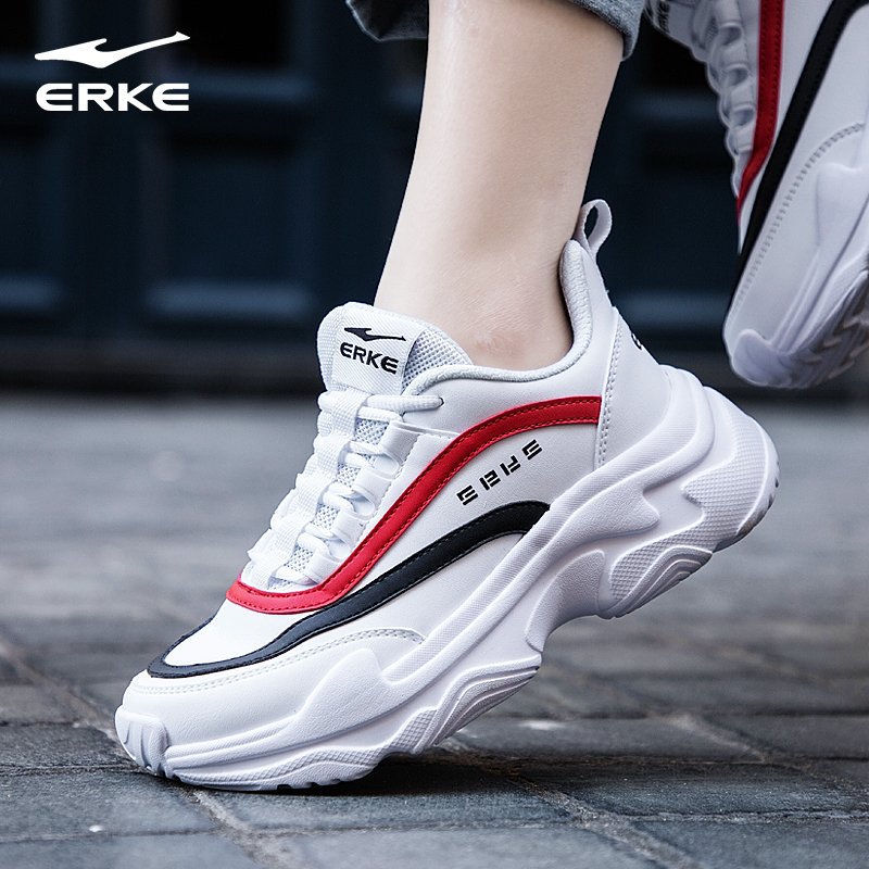 鸿星尔克女鞋冬季2022新款学生休闲跑步鞋子官网旗舰红星运动鞋女