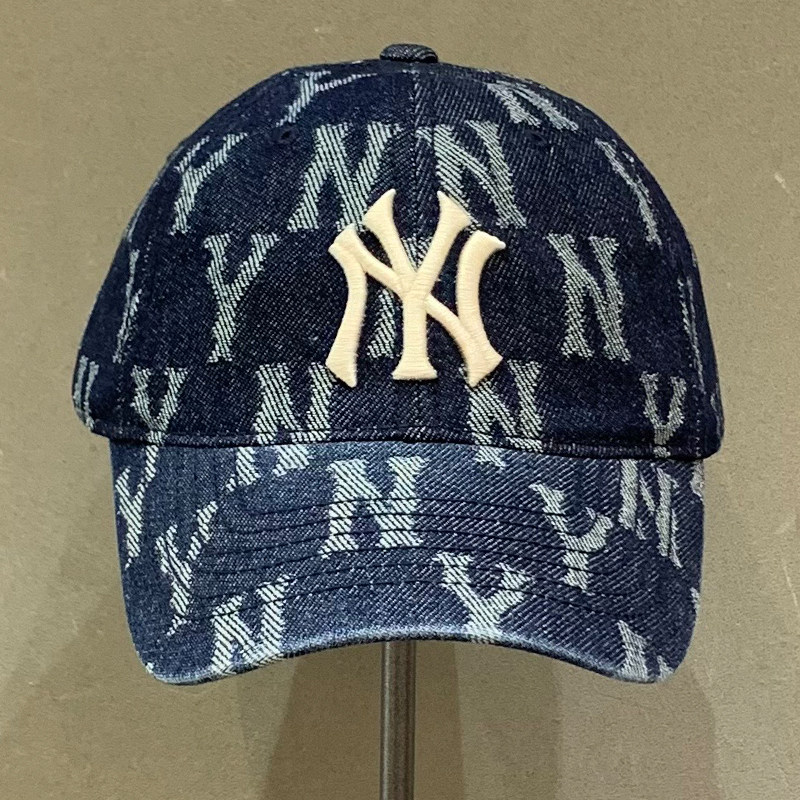 mlb帽子专柜正品洋基队ny牛仔满标男女情侣可调节弯檐鸭舌棒球帽