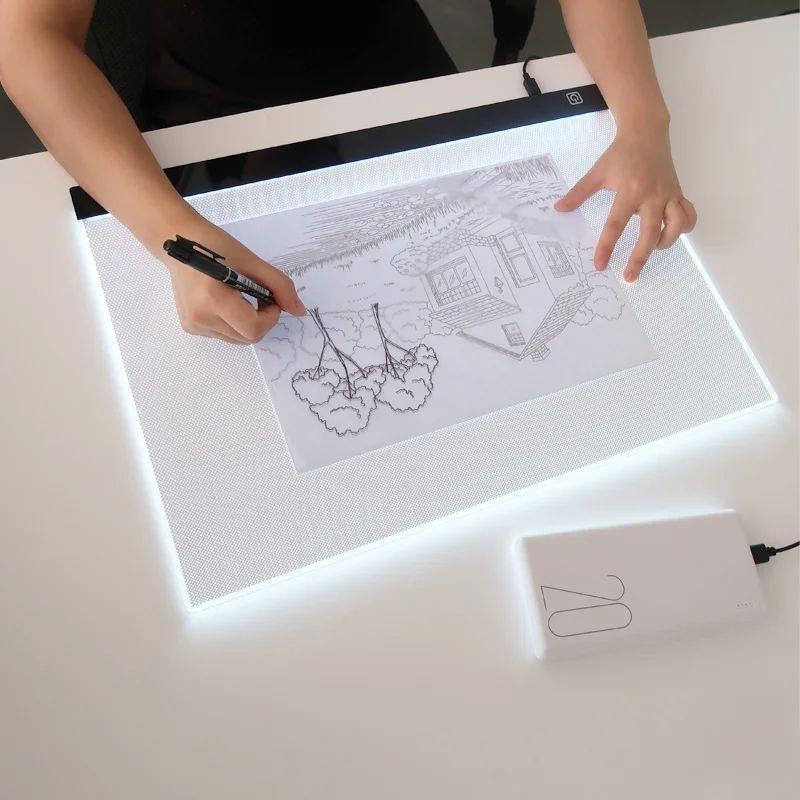 LED Drawing Copy Board Kids Toy To Draw 3 Level Dimmable Pai