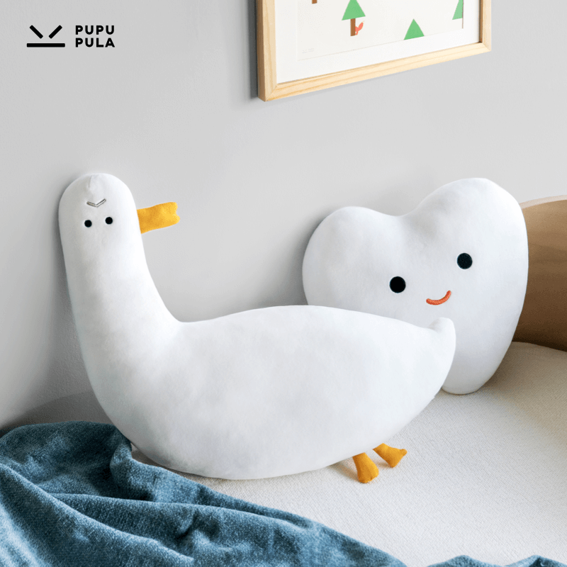 pupupula婴幼儿童安抚抱枕亲肤柔软安全感毛绒睡眠玩偶