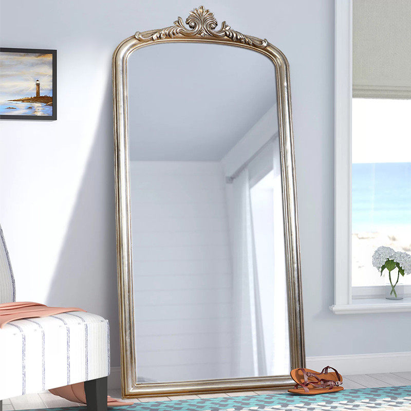 美式乡村复古全身镜试衣穿衣镜假窗户壁挂新中式挂墙玄关装饰镜子