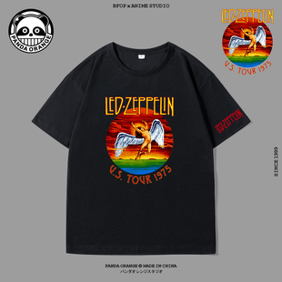 2020潮牌Led Zeppelin男女短袖英国重金属摇滚齐柏林飞艇乐队T恤
