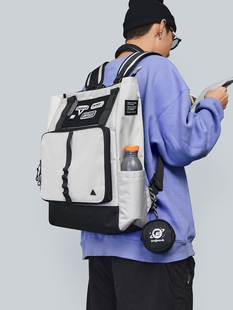 一式三用可变形可斜挎机能潮流双肩背包男女大容量旅行17寸电脑包