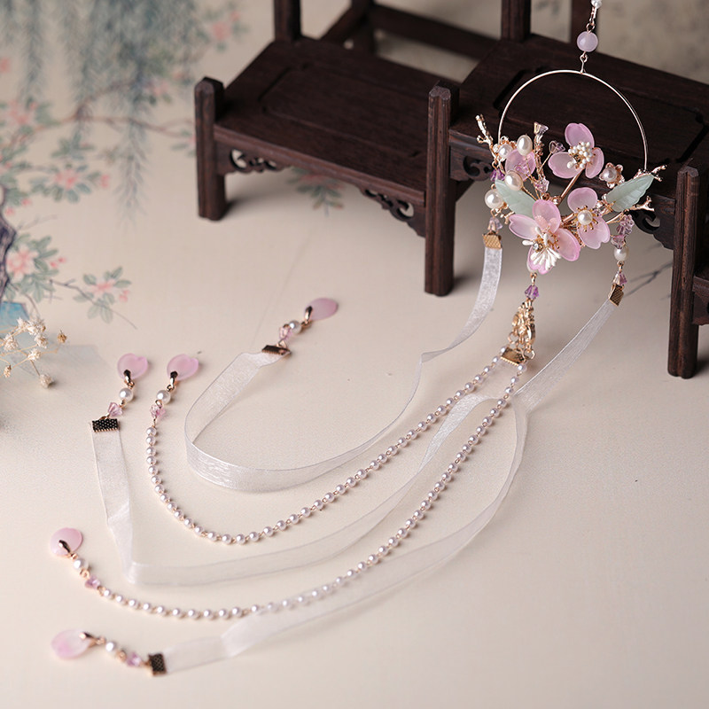 皇磊 汉服配饰女古风腰间 禁步流苏古代古装宫廷风压襟腰佩饰品——皇