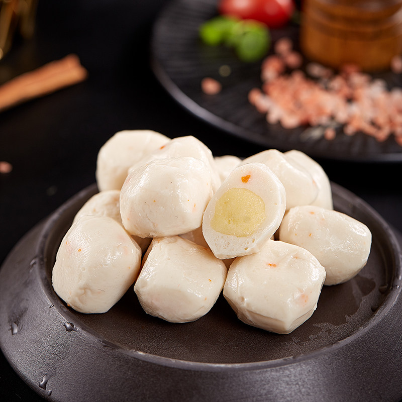 极芝士包福建鱼丸芝士手工丸水晶包火锅丸子芝心丸包心鱼丸250g优惠券