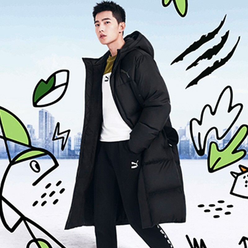 中长款 彪马_puma彪马羽绒服男2019秋冬季新款男士保暖杨洋同款中长款
