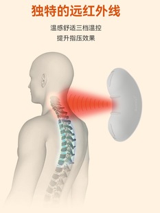 颈椎按摩器富贵包消除矫正神器电动疏通颈背仪正反两用远红外热敷