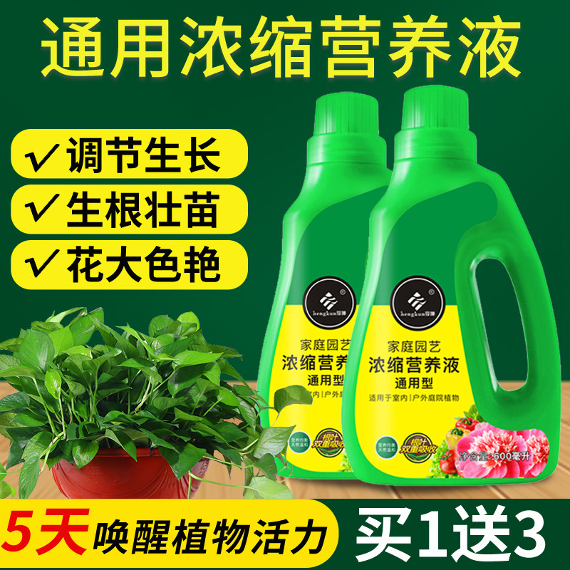营养液植物通用型室内家用盆栽水培绿植花卉绿萝花草花肥花营养液