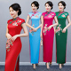 牡丹花旗袍中国风2025新款女走秀改良版新式长款优雅旗开得胜复古