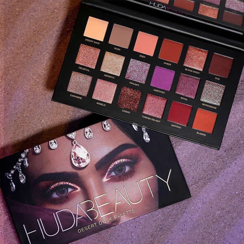 huda beauty nude 18色沙漠玫瑰眼影盘 desert dust rose gold