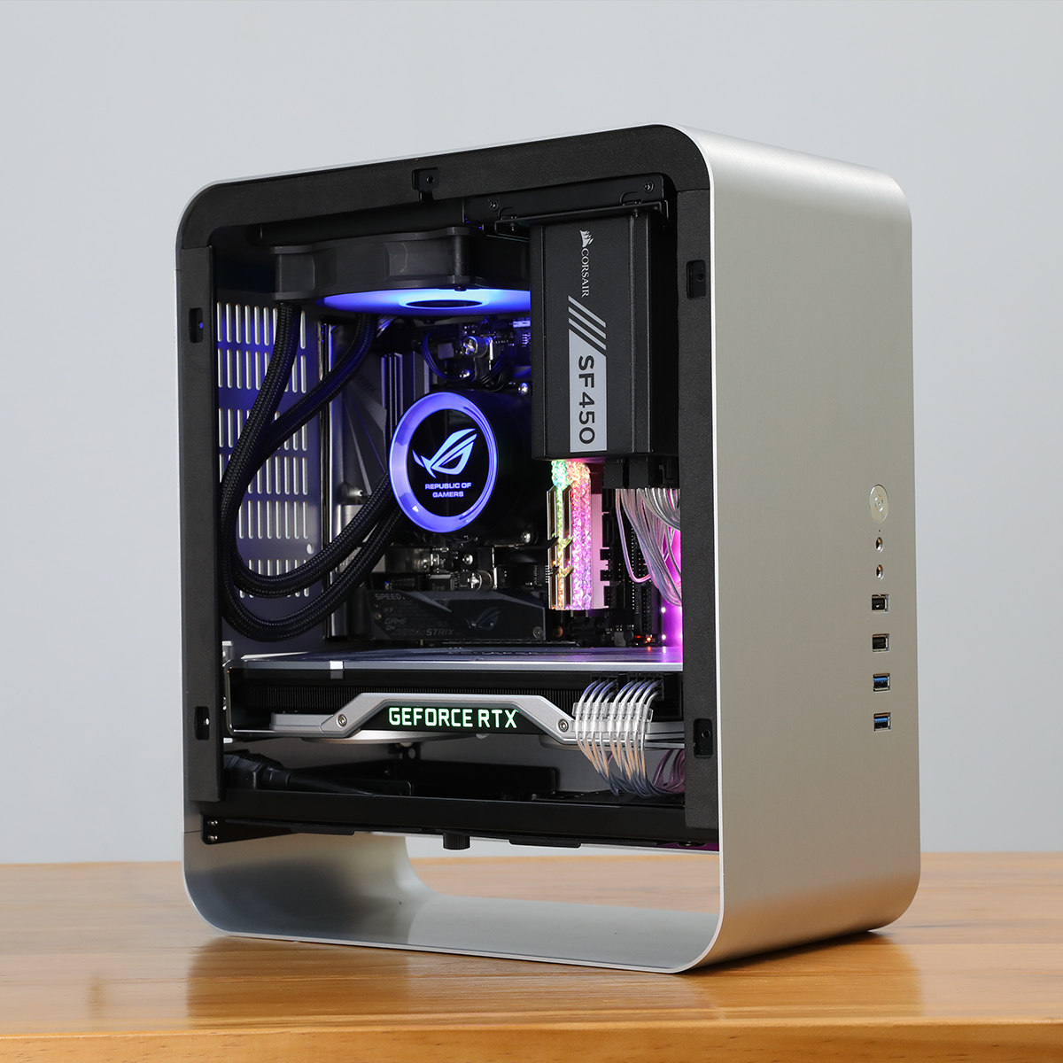 乔思伯umx1 plus 10代i5 10400f/rx6500xt rtx3060ti独显整套迷你itx