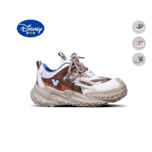 迪士尼男童运动鞋夏款女童网面透气厚底休闲鞋防滑鞋子男孩儿童鞋