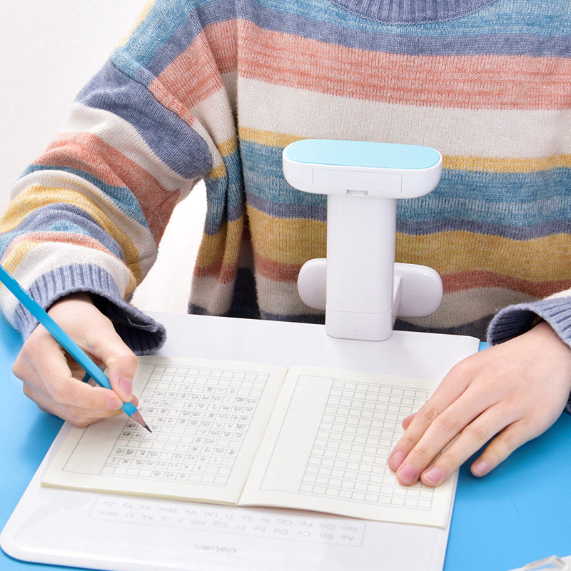 得力坐姿矫正器书桌款儿童小学生语音提醒器防近视护眼陀背支架写作业