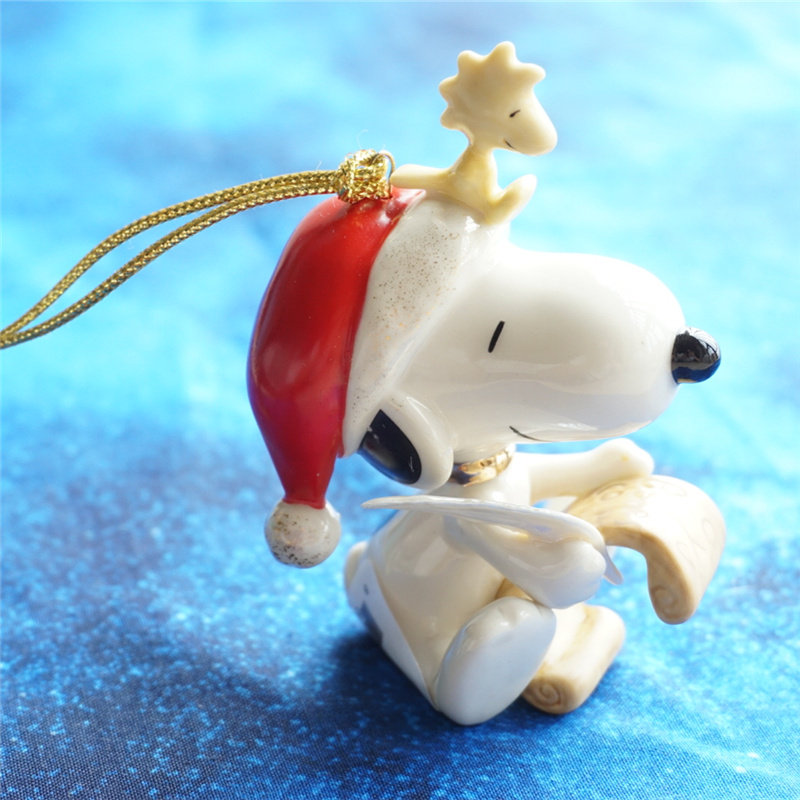 圣诞节挂饰吊饰_圣诞节礼物吊饰挂饰 写信原装lenox snoopy糊涂塌客