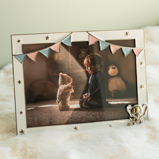 相框儿童 相框摆台创意 打印照片做成相片框 全家福宝宝六寸6寸7