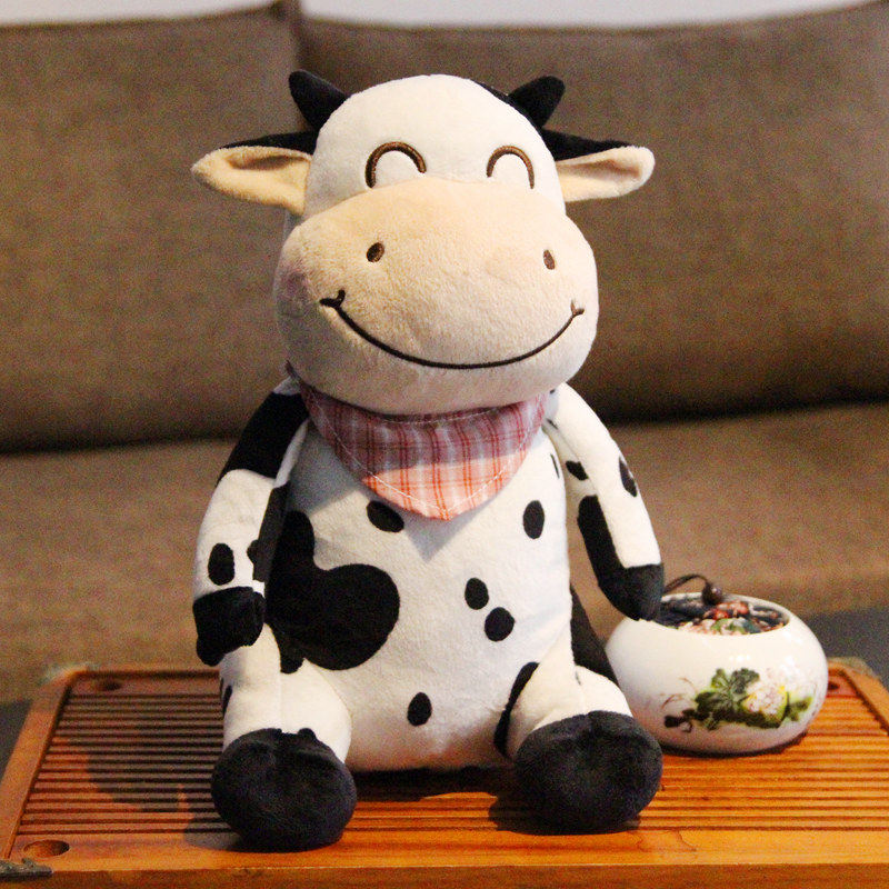 小牛公仔毛绒玩具可爱