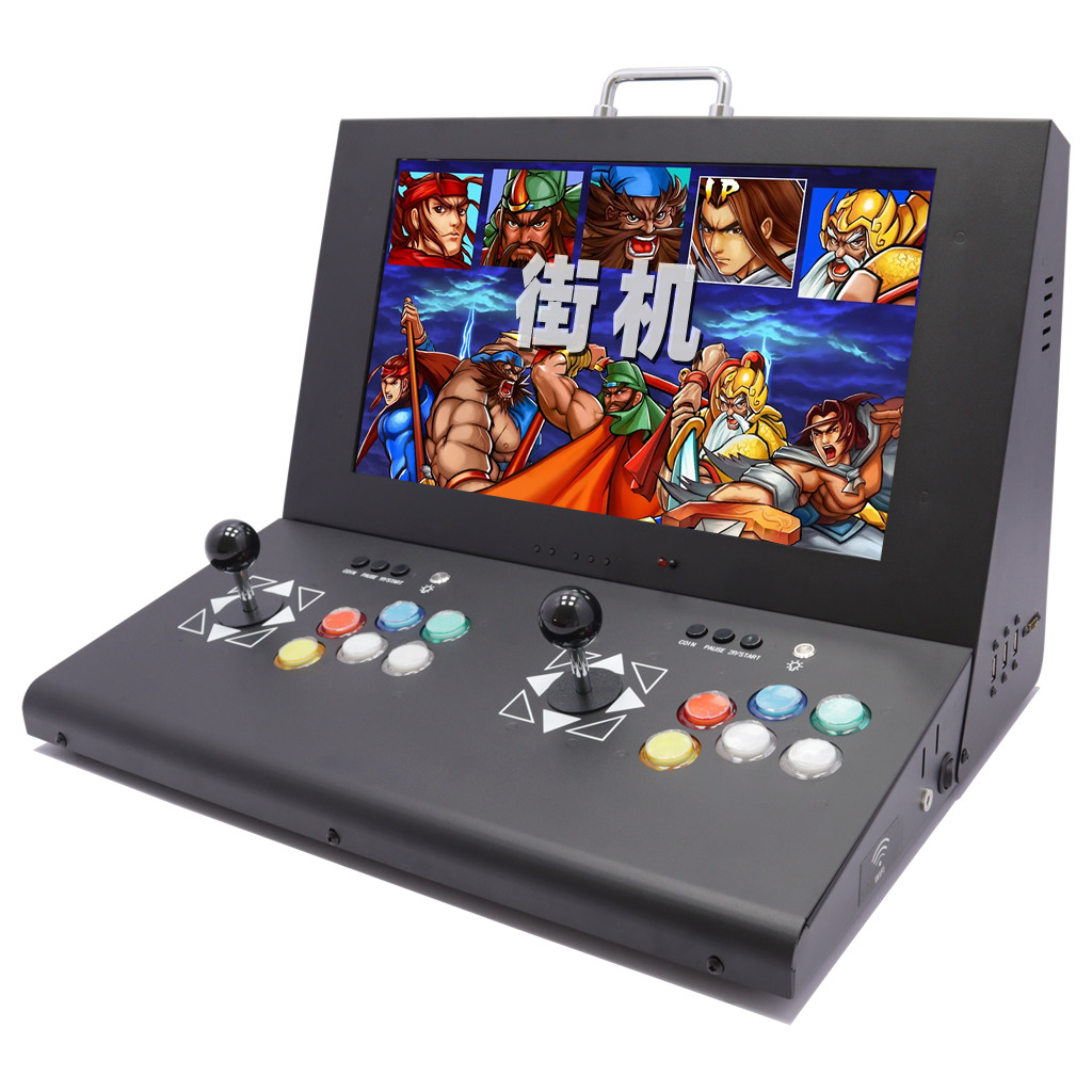 台式月光宝盒游戏机潘多拉街机家用大屏摇杆双人一体机单人格斗机