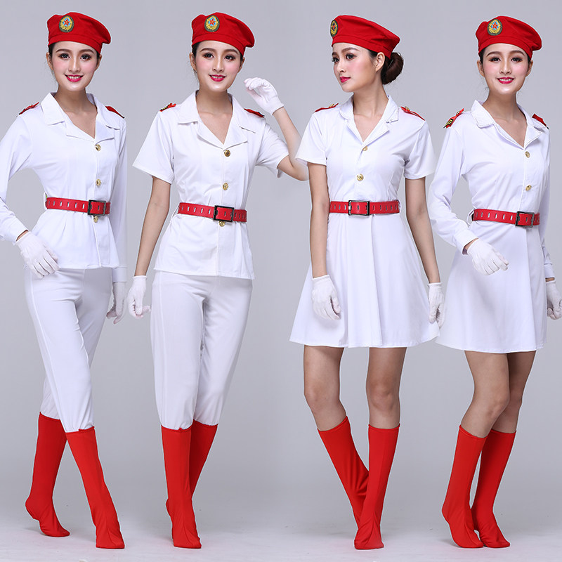 水兵舞服装全新女套装2018新款夏季军队舞蹈衣服广场舞演出服成人