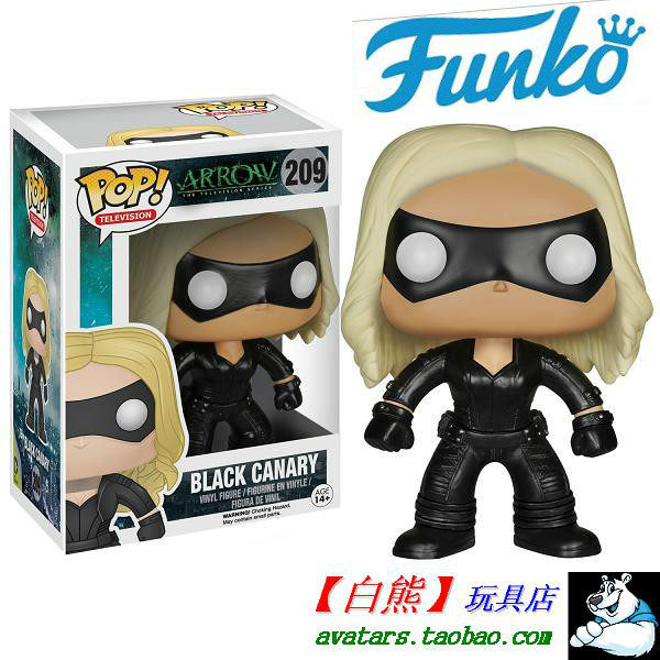 funko pop 美剧版 q版人偶 arrow 绿箭侠 black canary 黑金丝雀