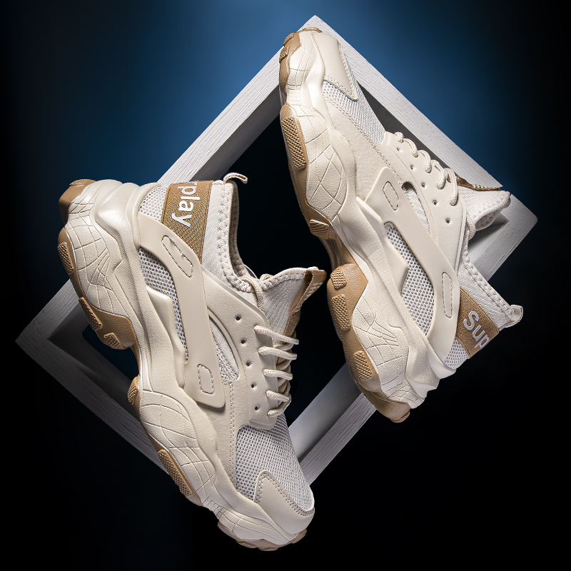 ifashion男鞋2022夏季运动鞋男网面老爹鞋ins潮男百搭休闲鞋子男