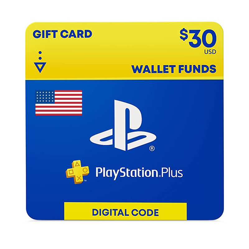 PlayStation Plus Wallet Fund $30 Code|PSN Cash Card USA 美服