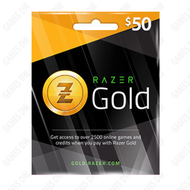 RAZER GOLD 50USD USA Region Code 美服雷蛇礼品卡50美刀 激战2