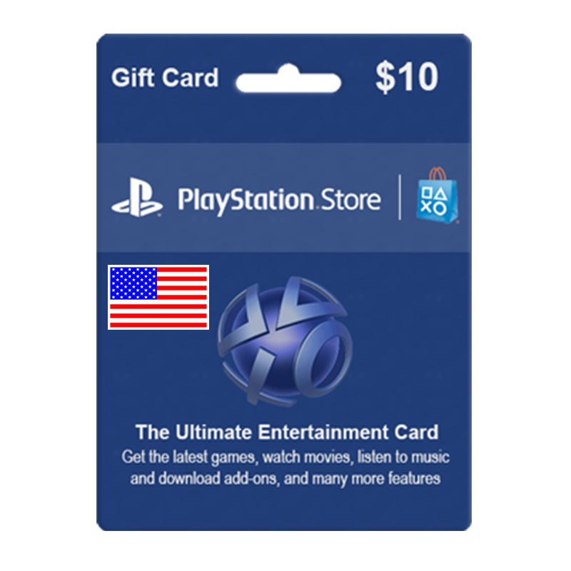 美国 PSN Gift Card 10$ Sony Playstation Network 10USD CD Key