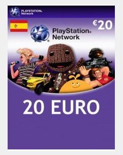 欧洲西班牙PSN充值卡20欧元 ES PSN Gift Card EUR20 PS4 PS Vita