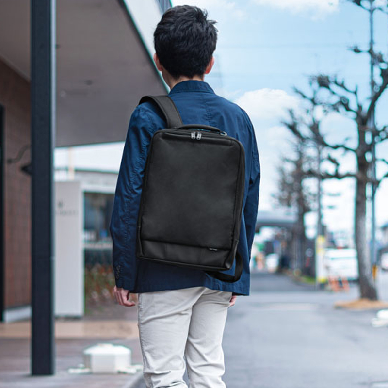 日本SANWA SUPPLY笔记本电脑包双肩包学生书包日式简约轻便薄款休闲背包13.3英寸15.6英寸轻量电脑包女生背包