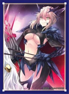 动漫妹套fatefgosaberlancer黑枪呆逸游団限定卡套牌套9dw真红卡牌