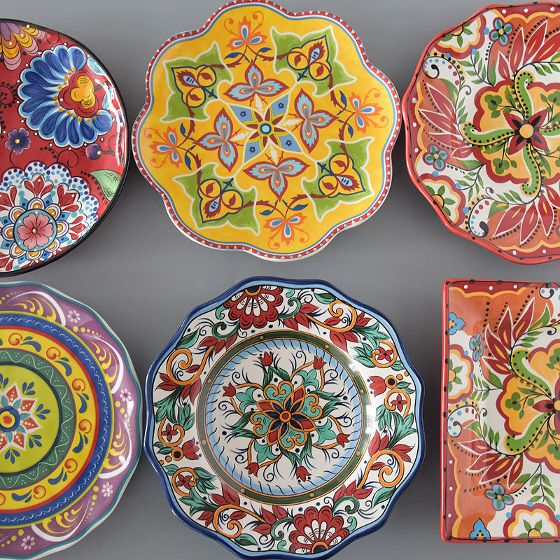 彩绘盘子