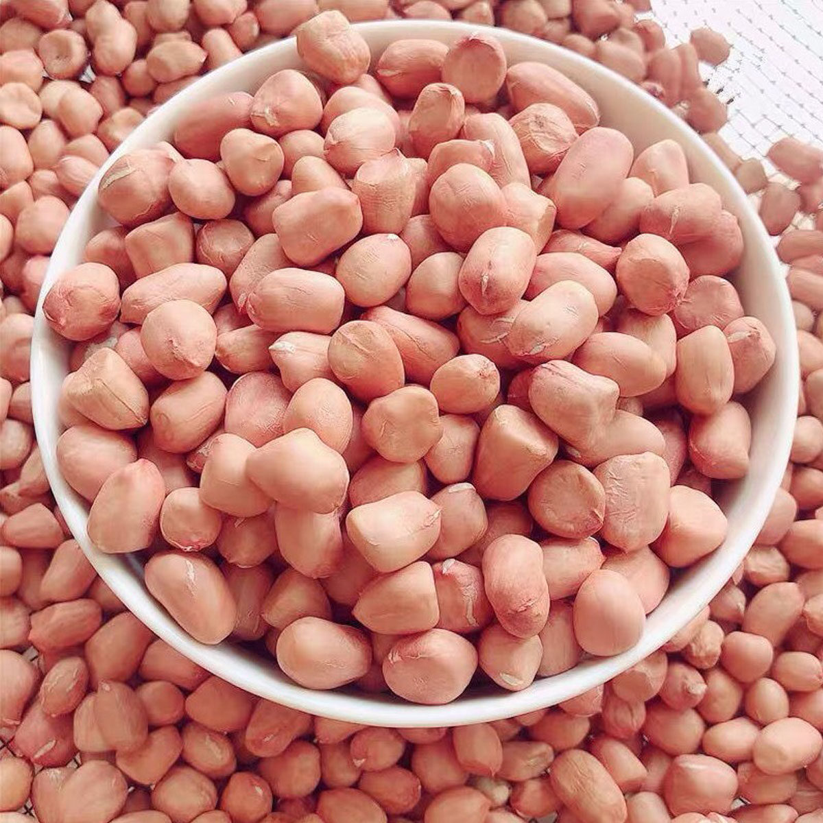 06现剥新花生米生新货特级粉皮新鲜大粒花生米不带壳榨油白沙花生仁已