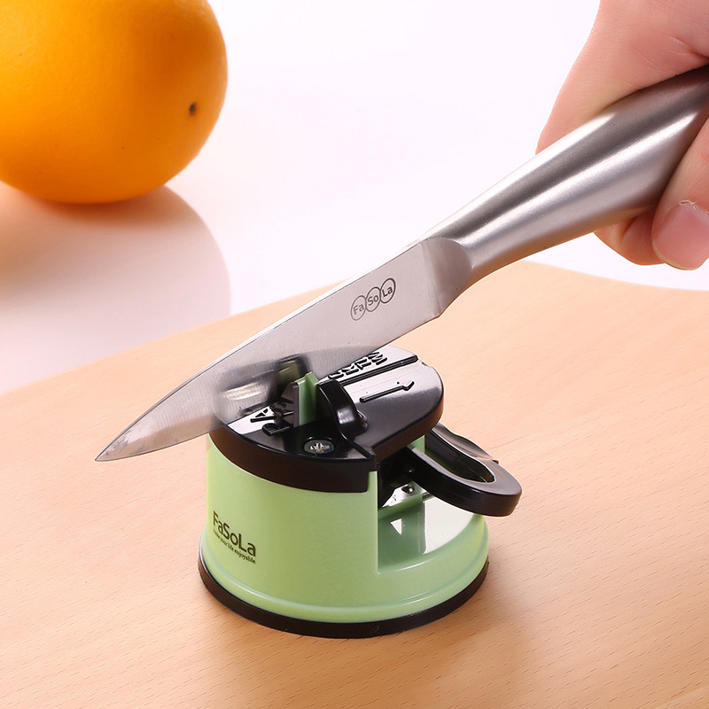 fasola家用磨刀器神器厨房小型多功能菜刀快速定角磨刀石棒钨钢