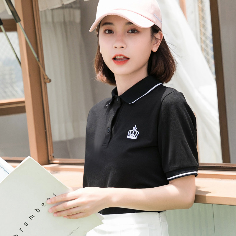 夏季工作服polo衫女t恤定制短袖上衣企业公司员工服务员团队服装