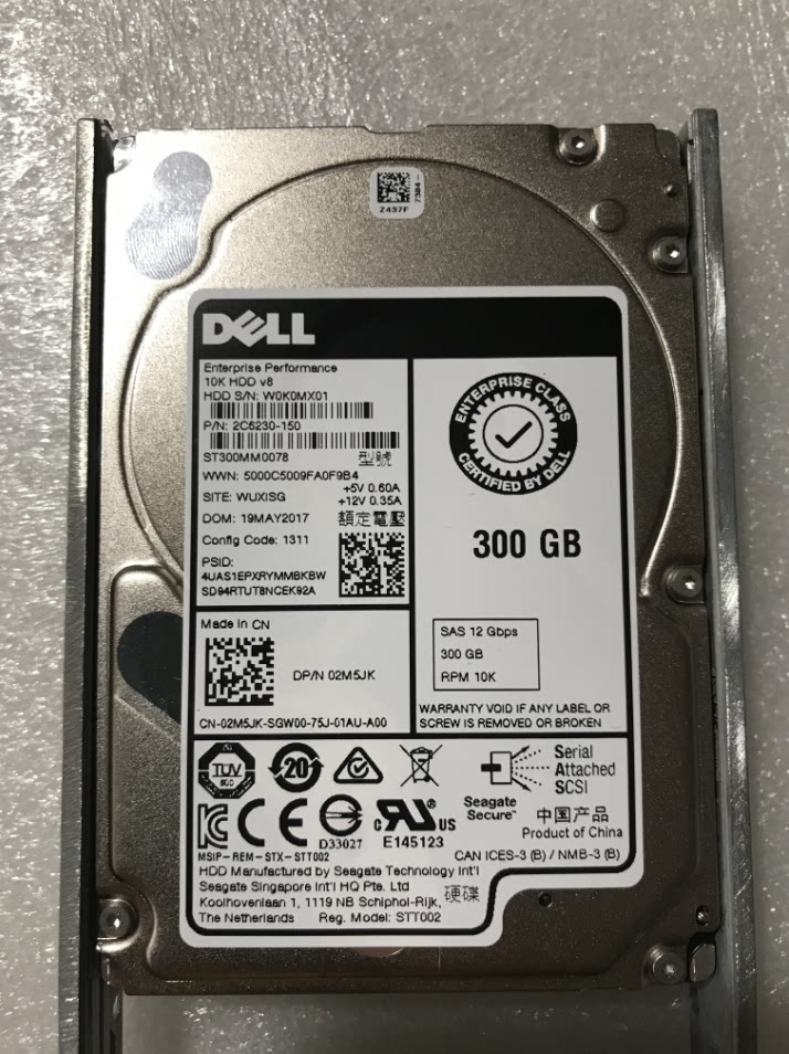 dellt430t440r730xdr740xd服务器硬盘300g10ksas机械硬盘