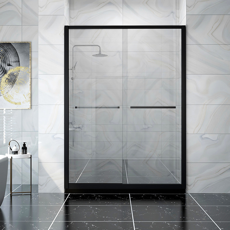 九牧淋浴房 整体卫生间干湿分离隔断移门屏风一字型洗澡房淋浴房