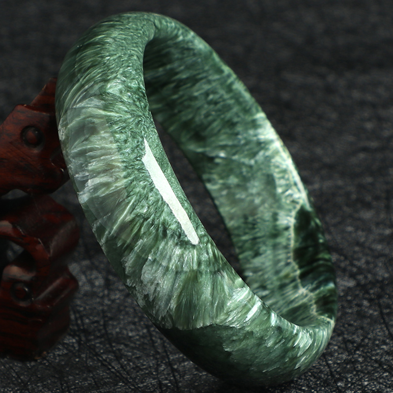 亲宝水晶旗舰店的优惠券大全—大龙纹-绿龙晶手镯女 异象纹路强劲猫眼