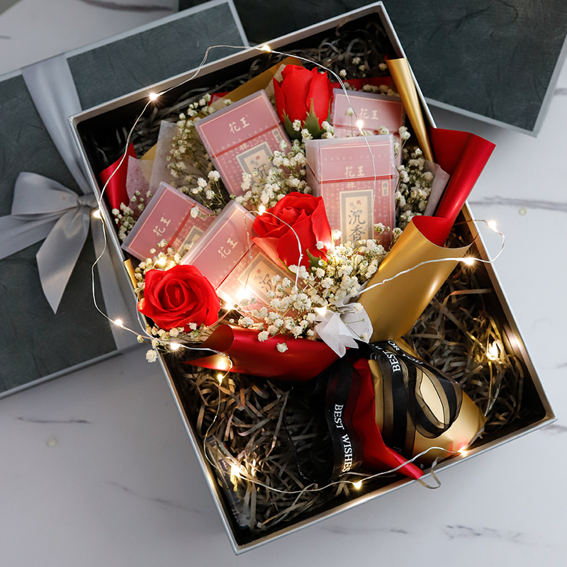 生日礼物男生diy创意香茶烟花束情人节男士长辈实用走心男朋友花