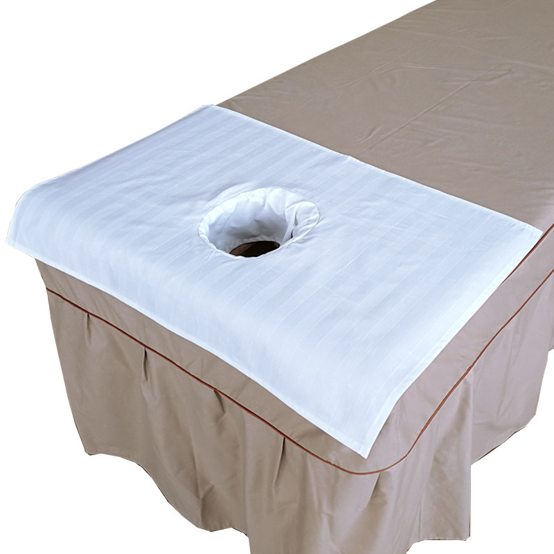 美容床头洞巾按摩巾推拿布纯棉美容养生馆推拿按摩店专用洞巾趴巾