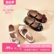 女童皮鞋2022春季新款时尚演出软底防滑韩版单鞋儿童水晶鞋公主鞋