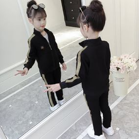 女童秋装套装2020新款韩版儿童装洋气时髦春秋运动服4女孩6-12岁