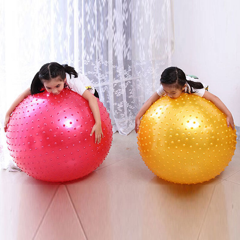 瑜伽球儿童感统训练带按摩点早教婴儿防爆安全无异味大龙球大号