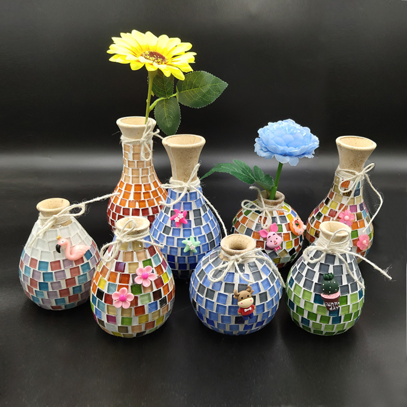 手工diy儿童制作材料包幼儿园艺品自己做贴钻女孩玩具三八妇女节