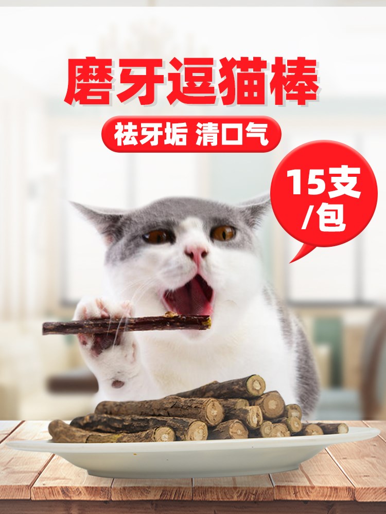 木天蓼棒猫零食猫咪宠物用品磨牙棒洁齿棒啃咬猫薄荷5根包邮