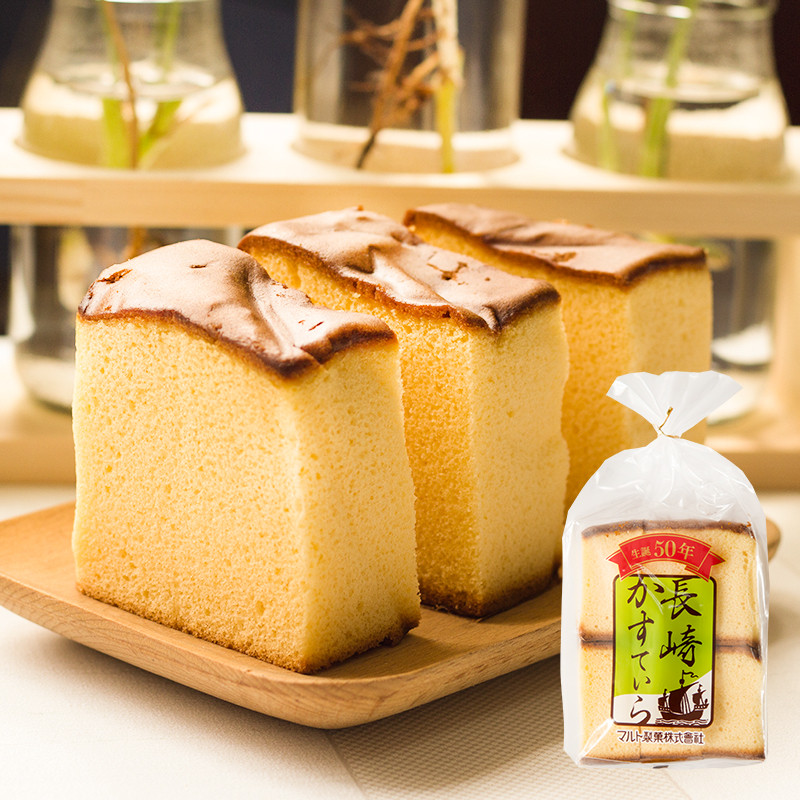 长崎蛋糕日本进口丸东长崎蜂蜜奶油早餐面包超好吃的网红零食
